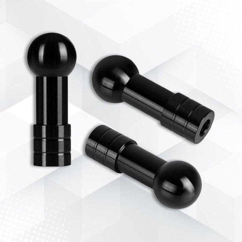 1 4 Inch Thread to 17mm Ball Adapter for Car Phone Holder Stand Black - Image 3
